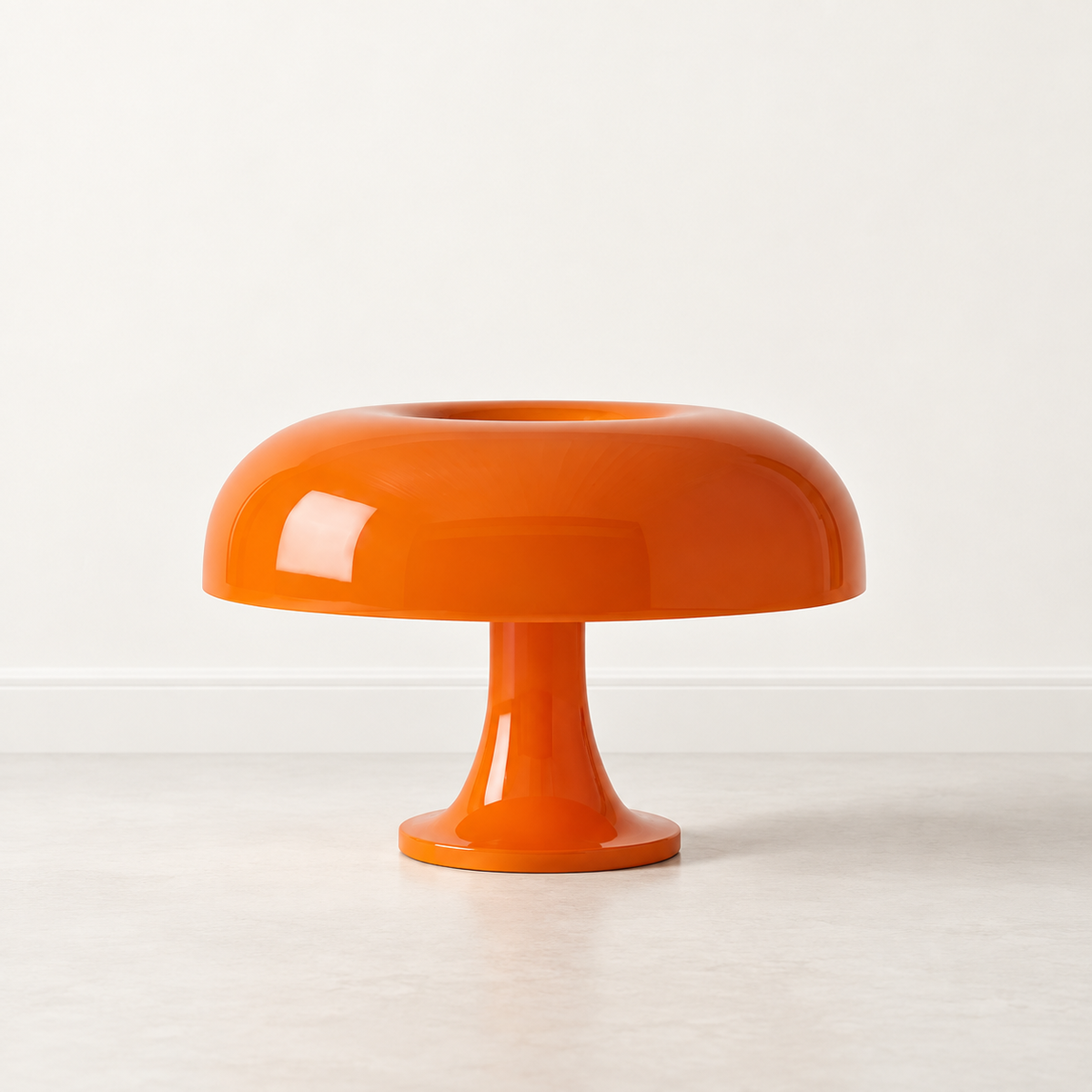 Luminária de Mesa Cogumelo Decorativa em vista frontal
