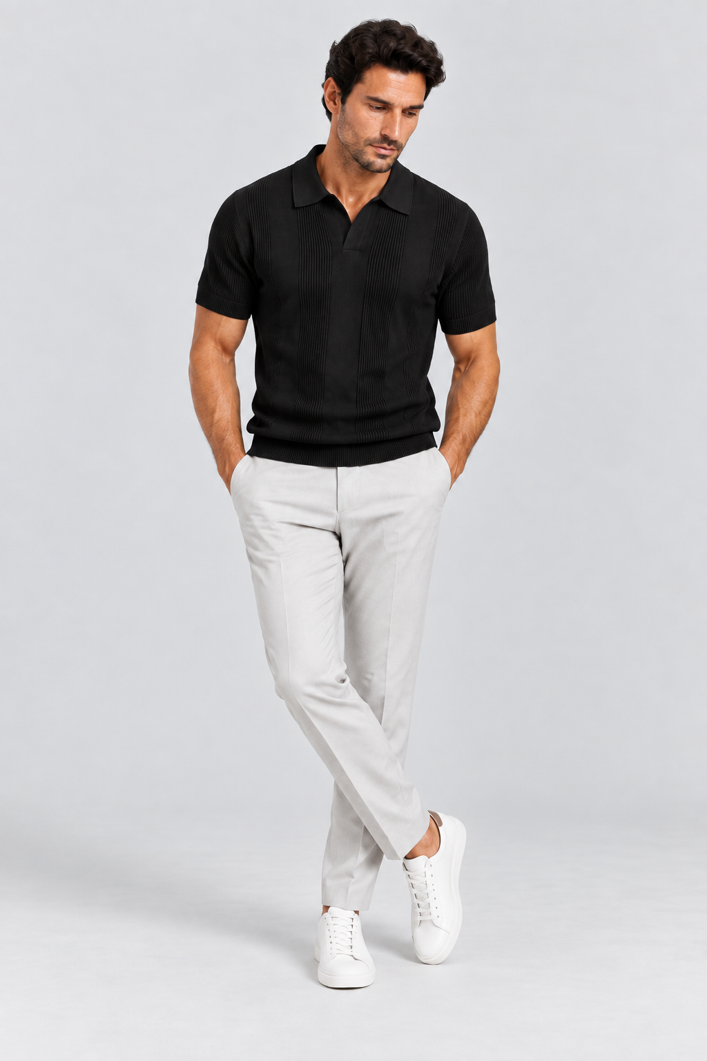 Camisa Polo preta