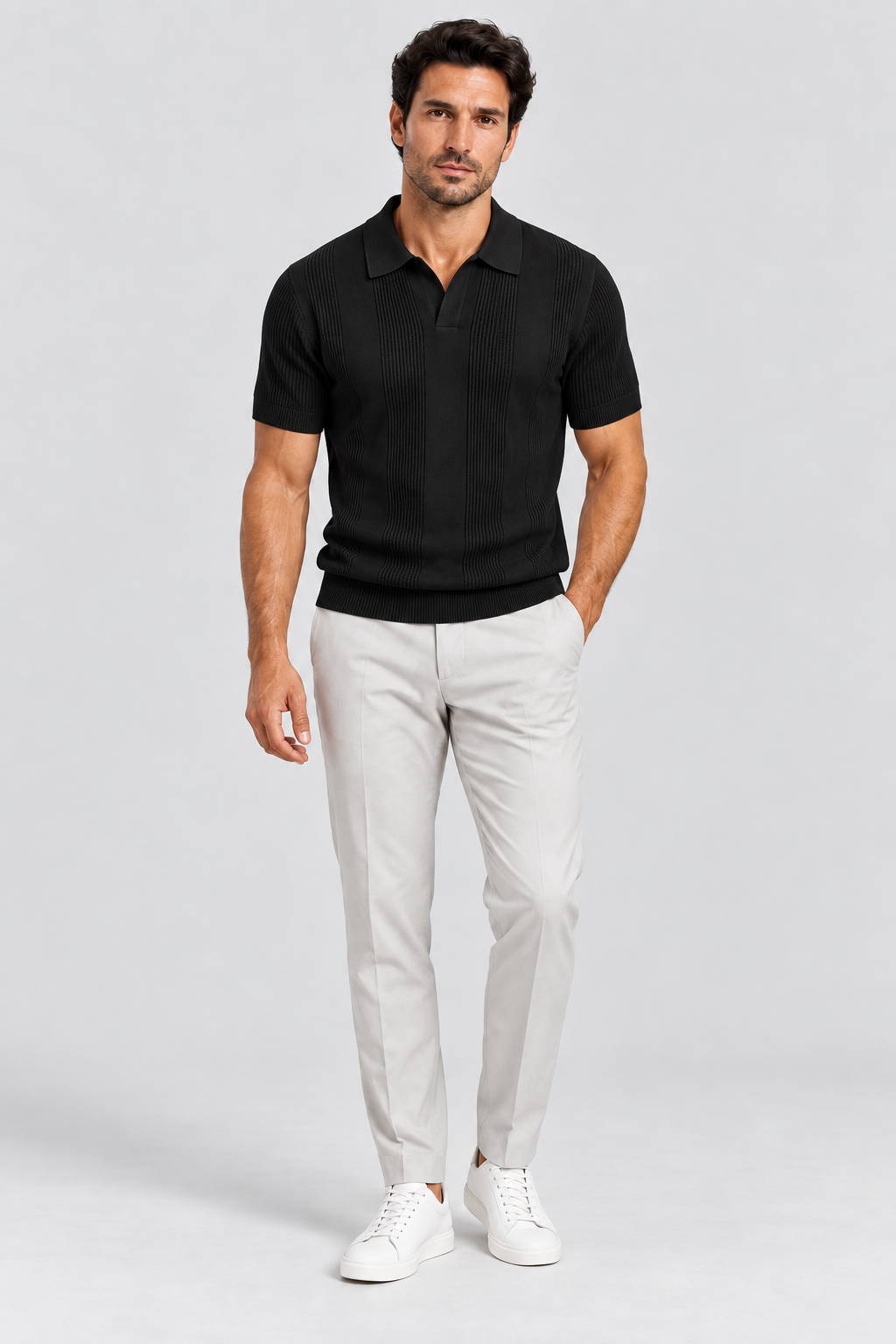 Camisa Polo preta