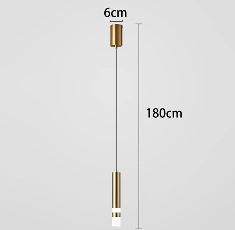 Luminária de Teto Pendente Minimalista para Cabeceira
