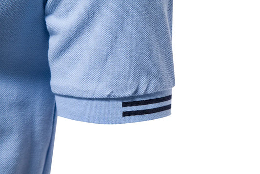 Camisa Polo Masculina Azul Estruturada Beront