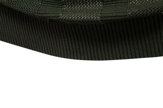 AIOPESON 2025 Men's Solid & Striped Mesh Polo Shirt - Breathable Knit Casual Top with Turn-Down Collar